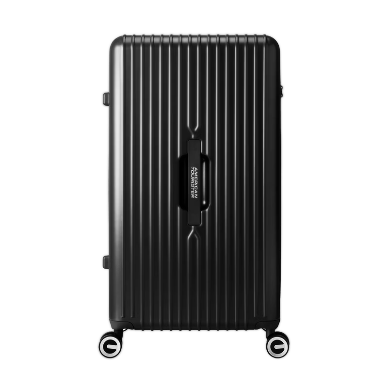 Mei Travel 30-Inch Deep Compartment Large Capacity Trolley Suitcase Travel Lock PC Material Fries Case 79B Classic Black