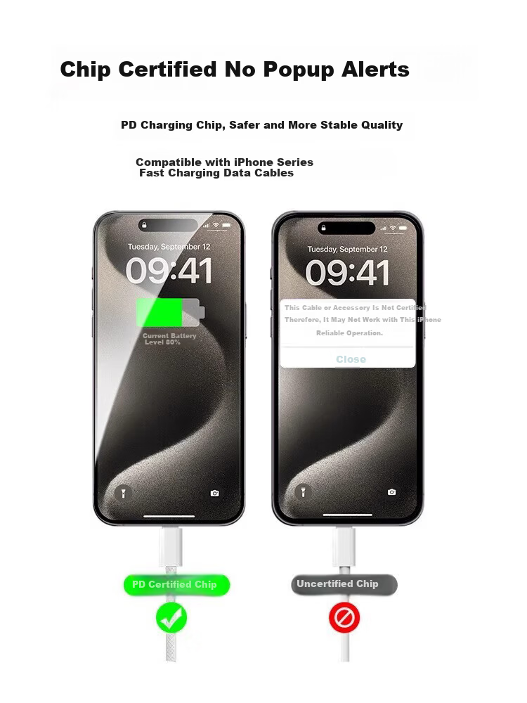 Beiyipin Apple 16 Charging Cable Carplay Screen Mirroring Apple 15 Data Cable USB to Type-C Fast Charging Braided Cable for iPhone 16 Pro Max Mobile iPad 3