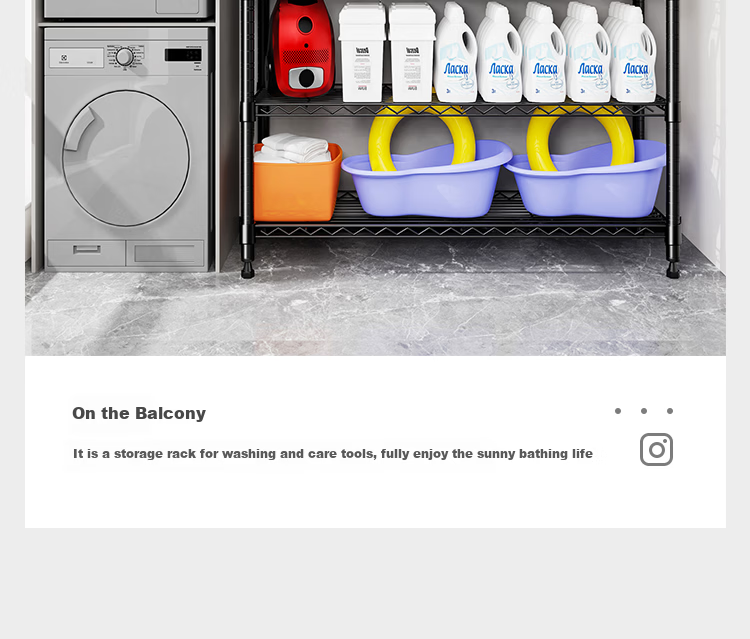 Yicainianhua Floor Storage Rack, Kitchen Organizer Shelf, Living Room Storage Rack for Miscellaneous Items, 6411, 60*40*160 27