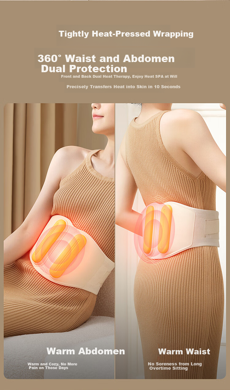 Breo Y3 Waist Massager Warm Palace Belt Menstrual Care Waist Protector Heat Therapy Relieves Back Pain Gift for Men, Women, Parents - Recommended by Sun Yingsha 9