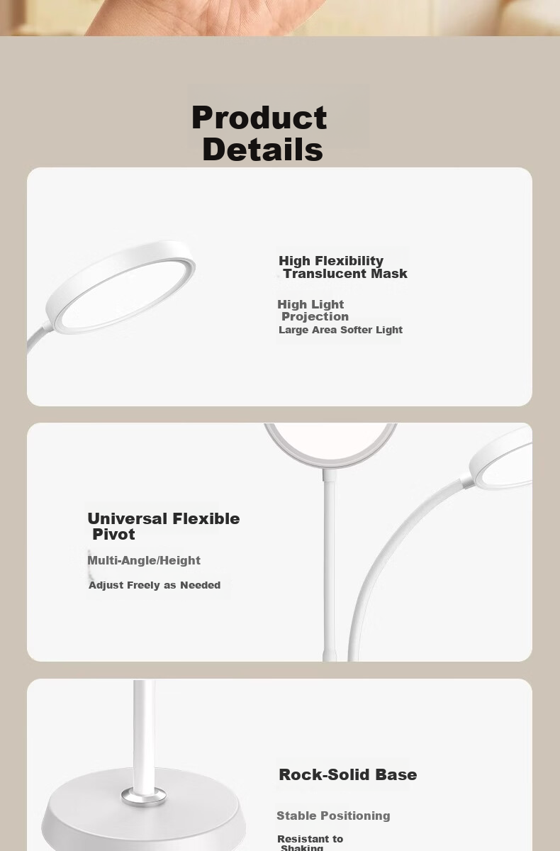 Boraer Outdoor Floor Eye Protection Full Spectrum Desk Lamp Study Reading Lamp Bedside Piano Lamp Standing Study Room Lamp 18