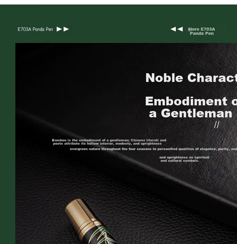 HERO Premium Collector Fountain Pen, 18K High-End Gold Pen, Signature Pen, 1911/Xin Hai 100th Anniversary Commemorative Pen, High-End Gift, Light Luxury Mid-Autumn Festival And National Day Birthday Present 3