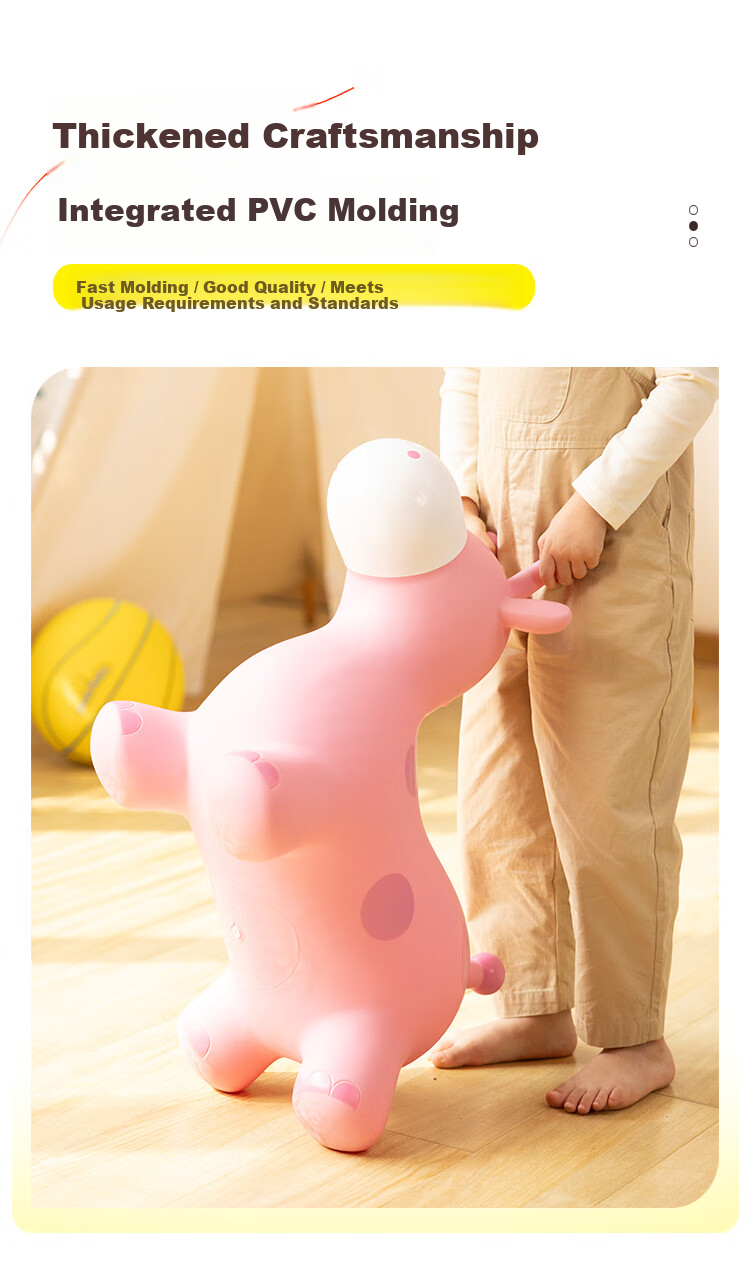 Hahaqiu Children's Toy Jumping Horse for Ages 3-6, Inflatable Pony, Kindergarten Sensory Integration, Birthday Holiday Back-To Gift 6