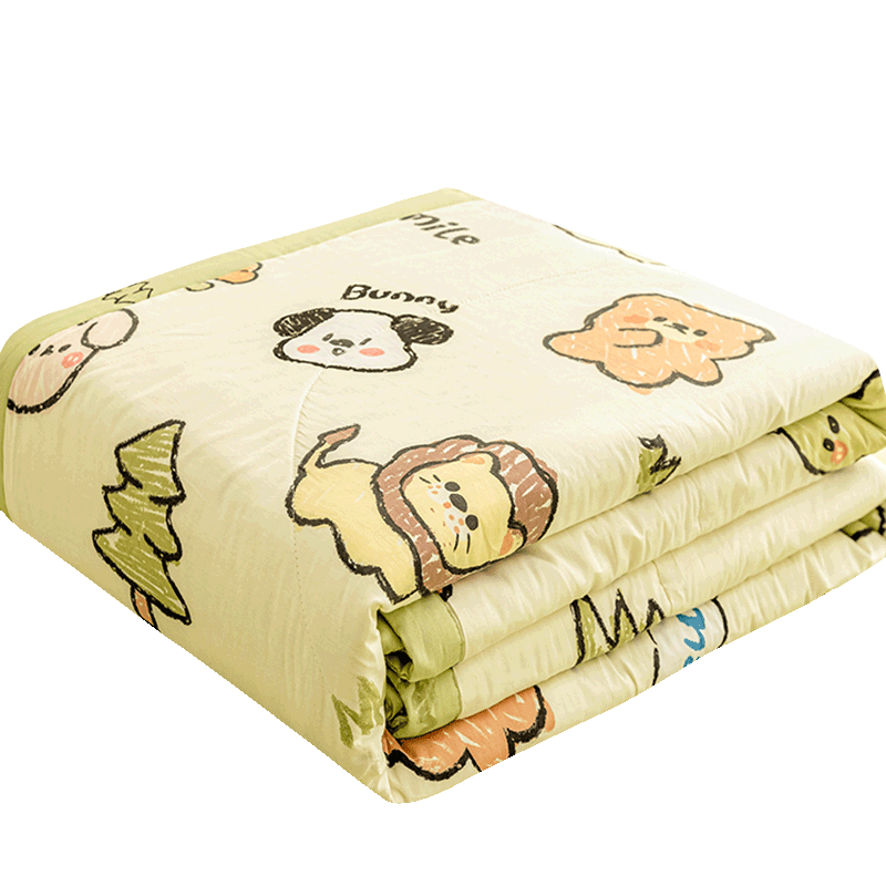 Nanjiren Cotton Summer Quilt A-Class Antibacterial Thin Blanket 1.5m x 2m Washable Single Air-Conditioning Quilt Summer Quilt Core