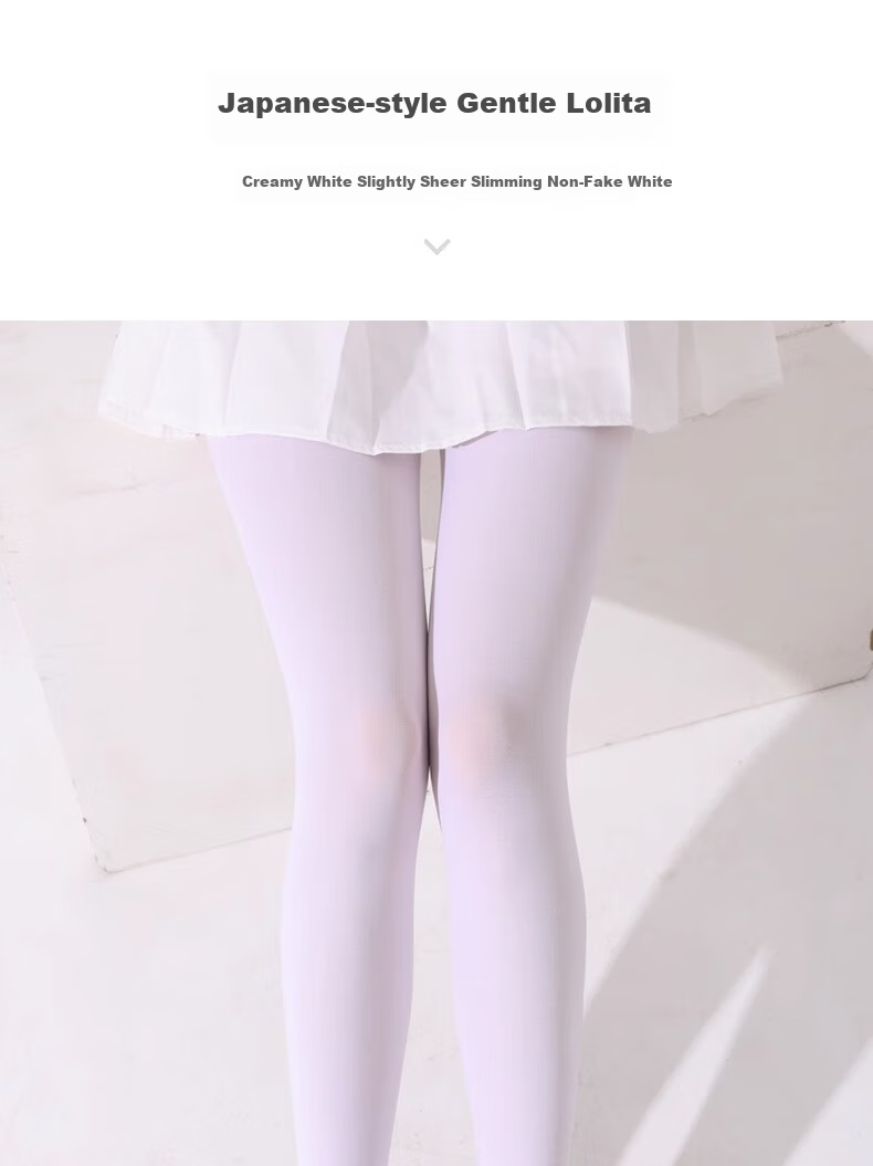 Ziyouxi Dance Tights, Adult White Leggings, Women's Summer Silk Stockings, Thin Pantyhose, Student Bare-Leg Aid, Ballet-Specific 13