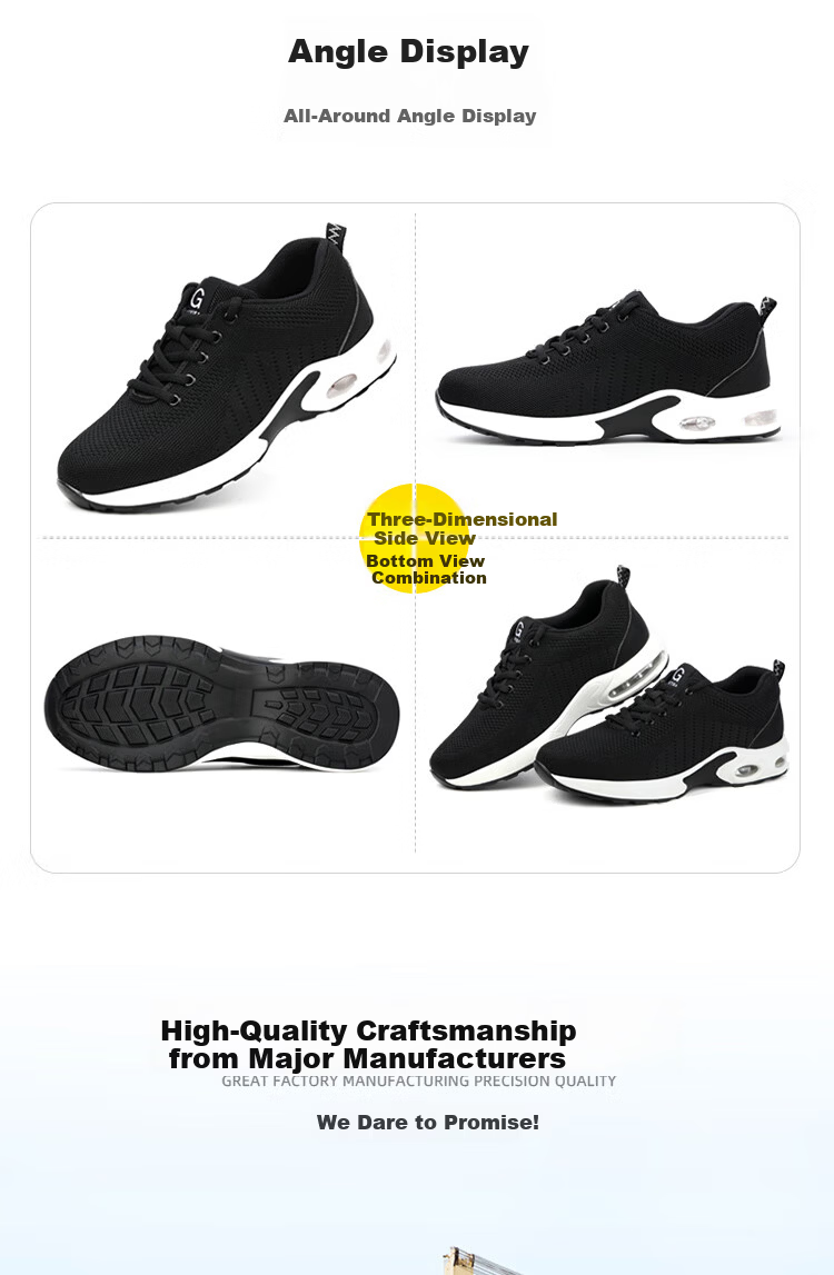 Jingtu Men's Breathable Insulated 10KV Anti-Smash Anti-Puncture Electrician Safety Work Shoes 2037EH-1 Size 43 13