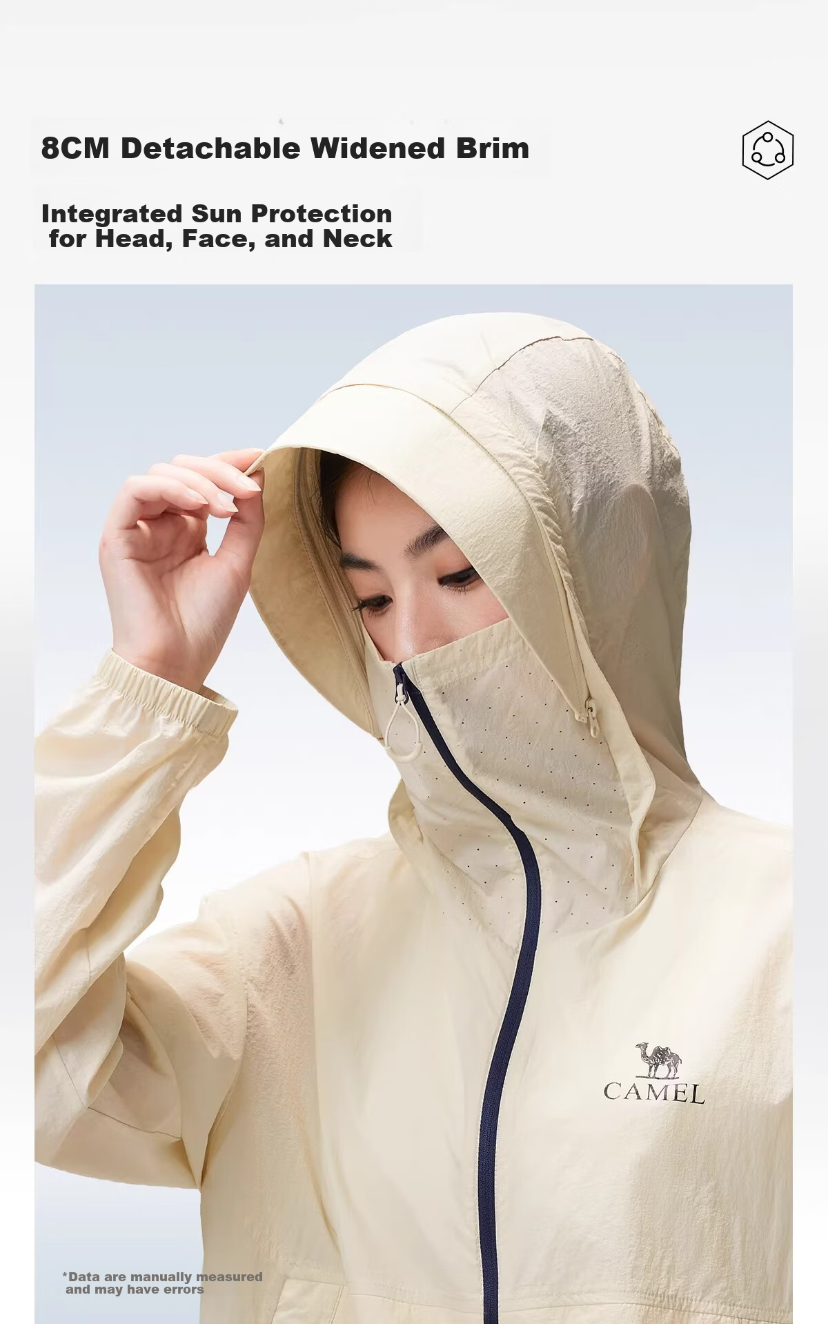 CAMEL [Wang Junkai Edition] Outdoor Sun Protection Jacket 2026 Spring Summer UV Protection Unisex Coat G028 9