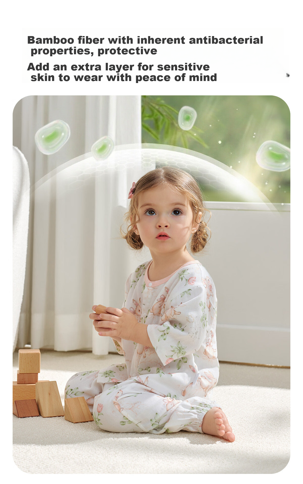 JOYNCLEON Kids Bamboo Cotton Gauze Pajamas Spring Summer Baby Homewear Set Boys Girls Air Conditioning Clothes Jyf195982 13