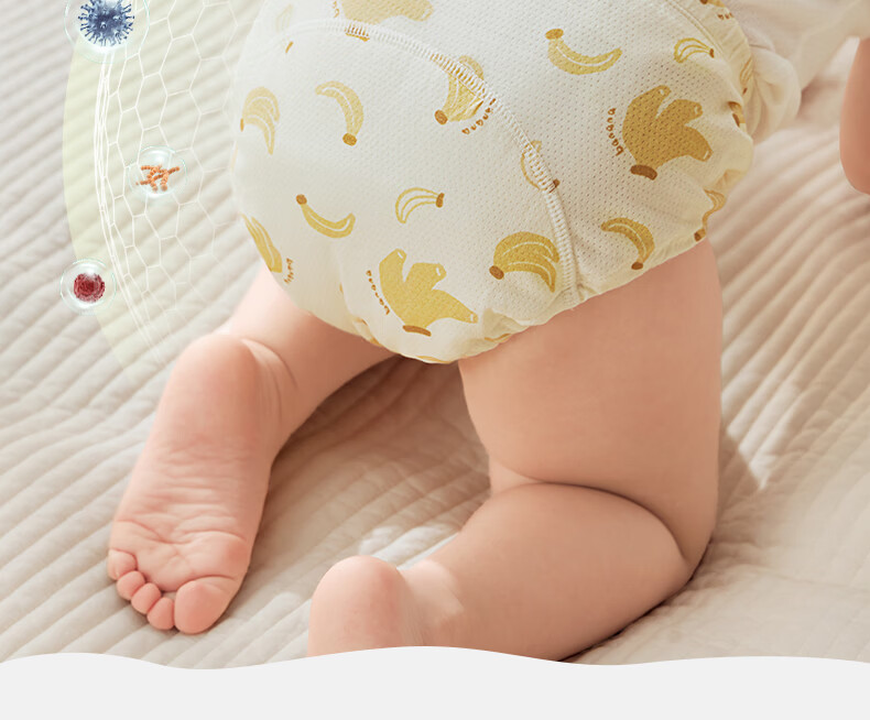 October Crystals Toilet Training Pants Unisex Baby Breathable Diaper Pants Washable Potty Training Underwear Toddler Pull-Ups 17