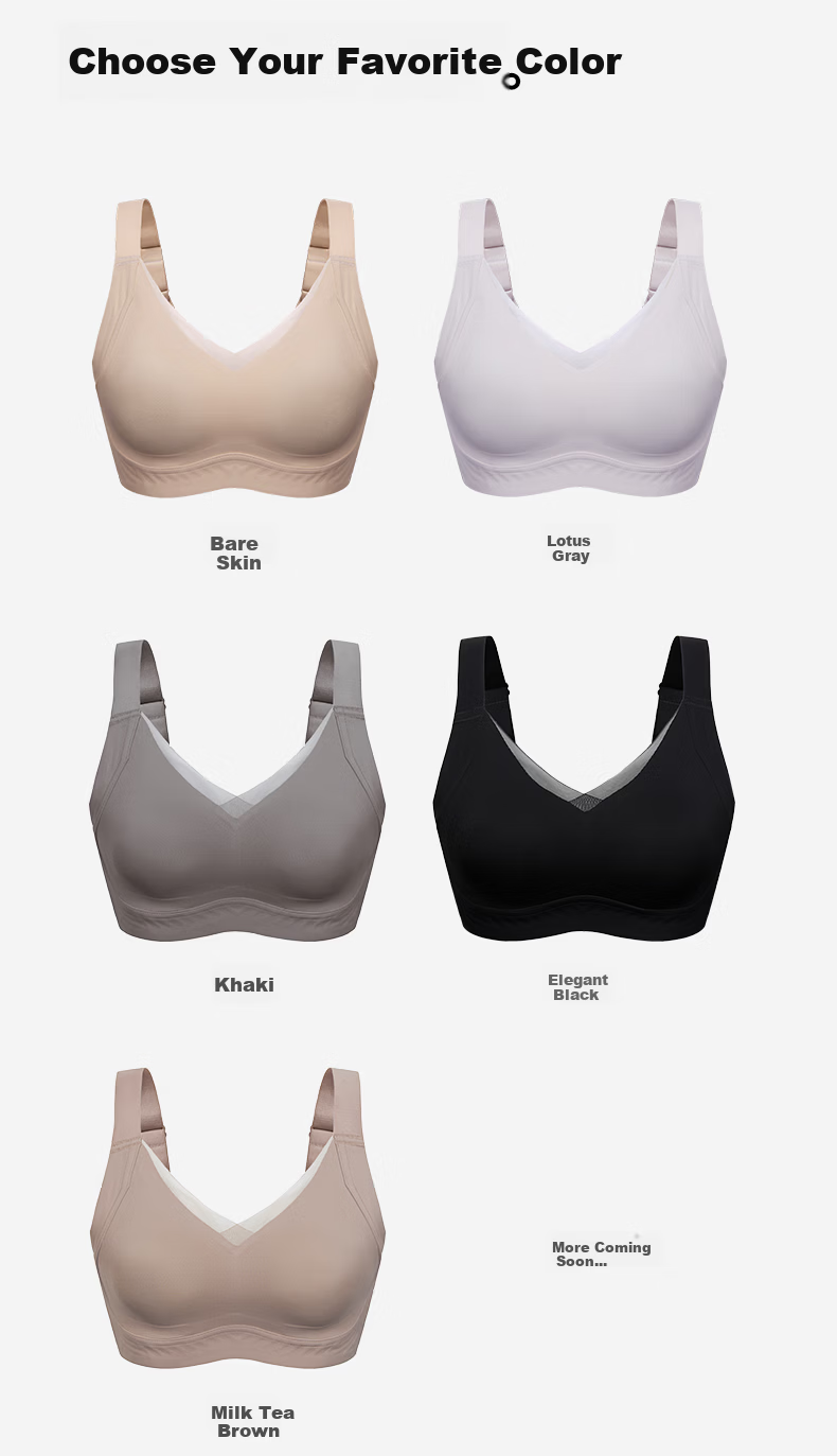 GRACEWELL Invisible Seamless Bra Foundation Liquid Large Size Anti-Sagging Nude Skin 80D [36/80DE] 9