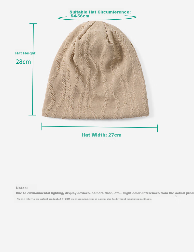 Qise Fang Women's Thin Windproof Warm Maternity Hat Skin-friendly Sleep Cap Men's Cold-proof Headwrap Beanie Black 7