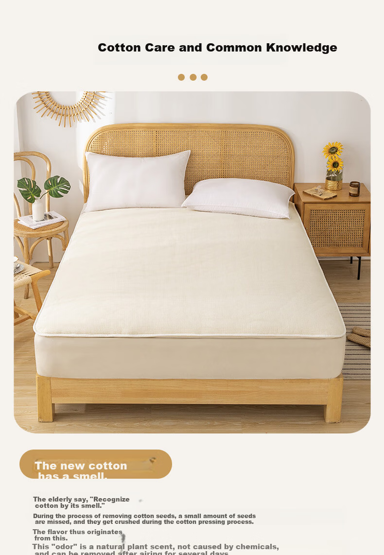 Jinhao Mattress 100% Xinjiang Cotton Quilt Mattress Warmer Pad Full Cotton Thickened Cotton Wadding 120*200cm 6
