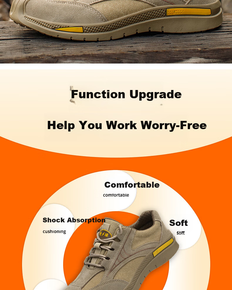 LAOGUANJIA Men's Breathable Cowhide Work Safety Shoes, Wear-Resistant, Lightweight, Insulated 10KV Electrician and Welder Work Shoes 1007 Brown Size 39 1