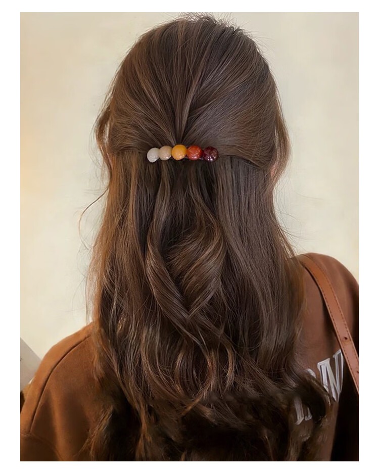 CHIMERA Minimalist Beaded Hair Comb Fringe Clip Versatile Hair Tamer for Women Qixi Festival Gift 6