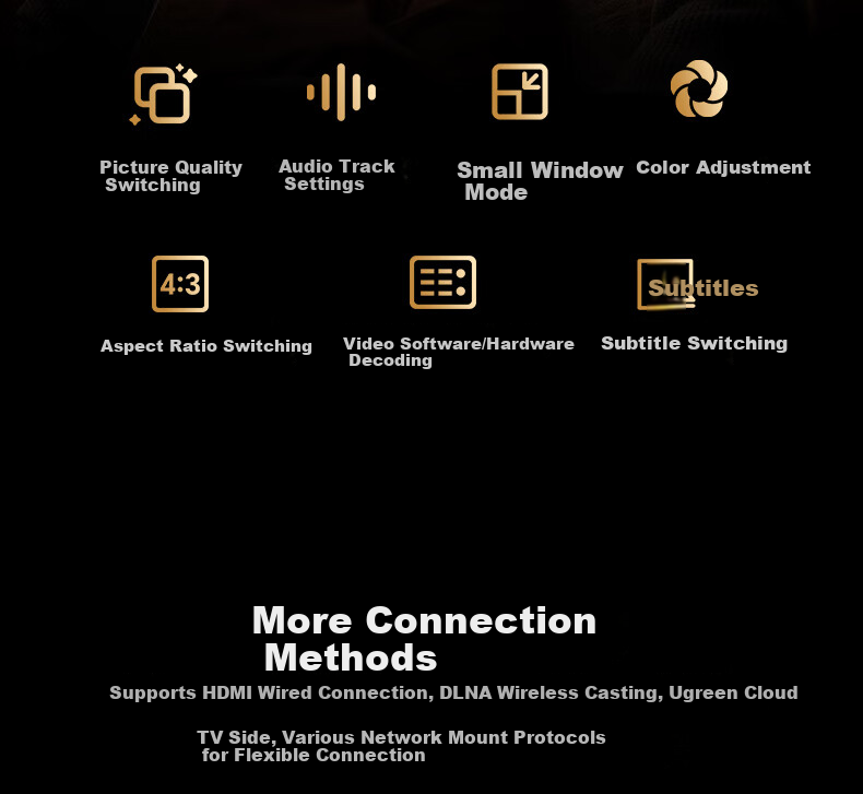 UGREEN Private Cloud DXP4800 Plus 8GB RAM 8TB 4-Bay NAS Network Storage Personal Cloud Hard Drive Home Server 10GbE Port Mobile Tablet Expansion 42