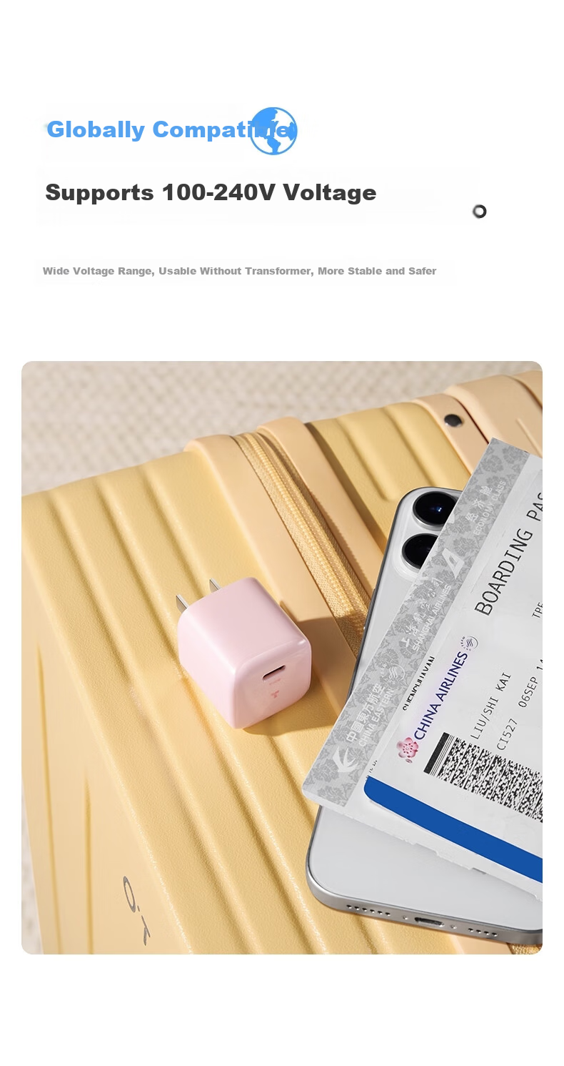 Torras Little Ice Cube Lite 30W GaN Fast Charger for iPhone 17 Pro Max Air 16 Compatible with Original Fast Charging Cable 21