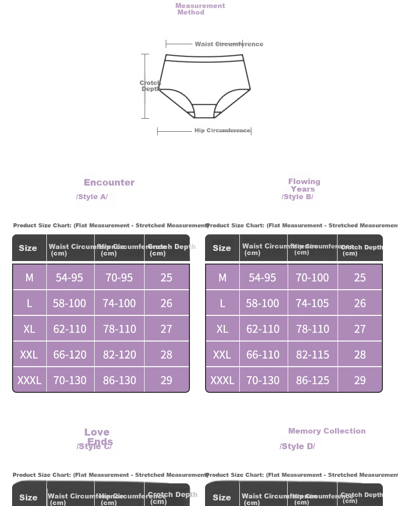 TINGE Women's Sexy Lace Seamless Underwear Plus Size Mother's Day 4-Pack M 20