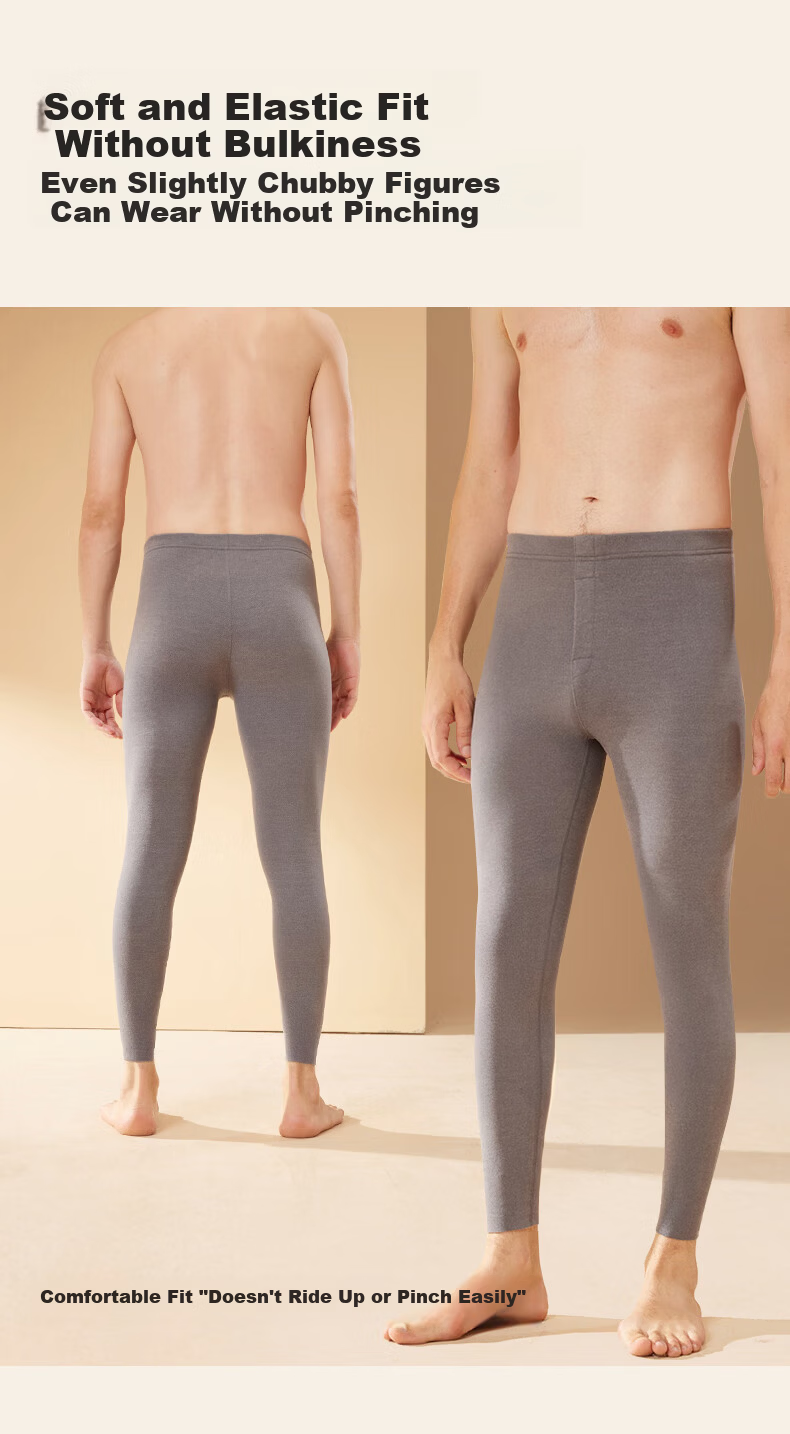 FIRS Cashmere Down Silk Thermal Autumn Pants Men 2025 New Thickened Fleece Seamless Thermal Leggings 6