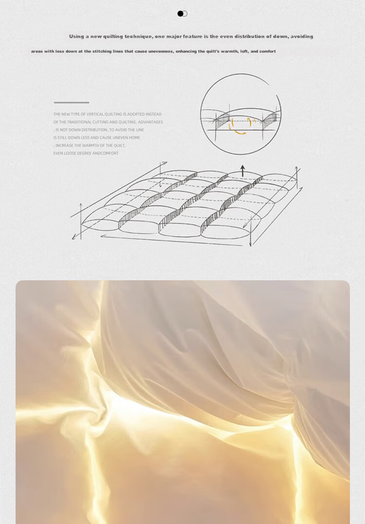 Yuan Life 95% White Goose Down Quilt Four Seasons Spring and Autumn Double Down Comforter Filled 1000g 200*230cm 8