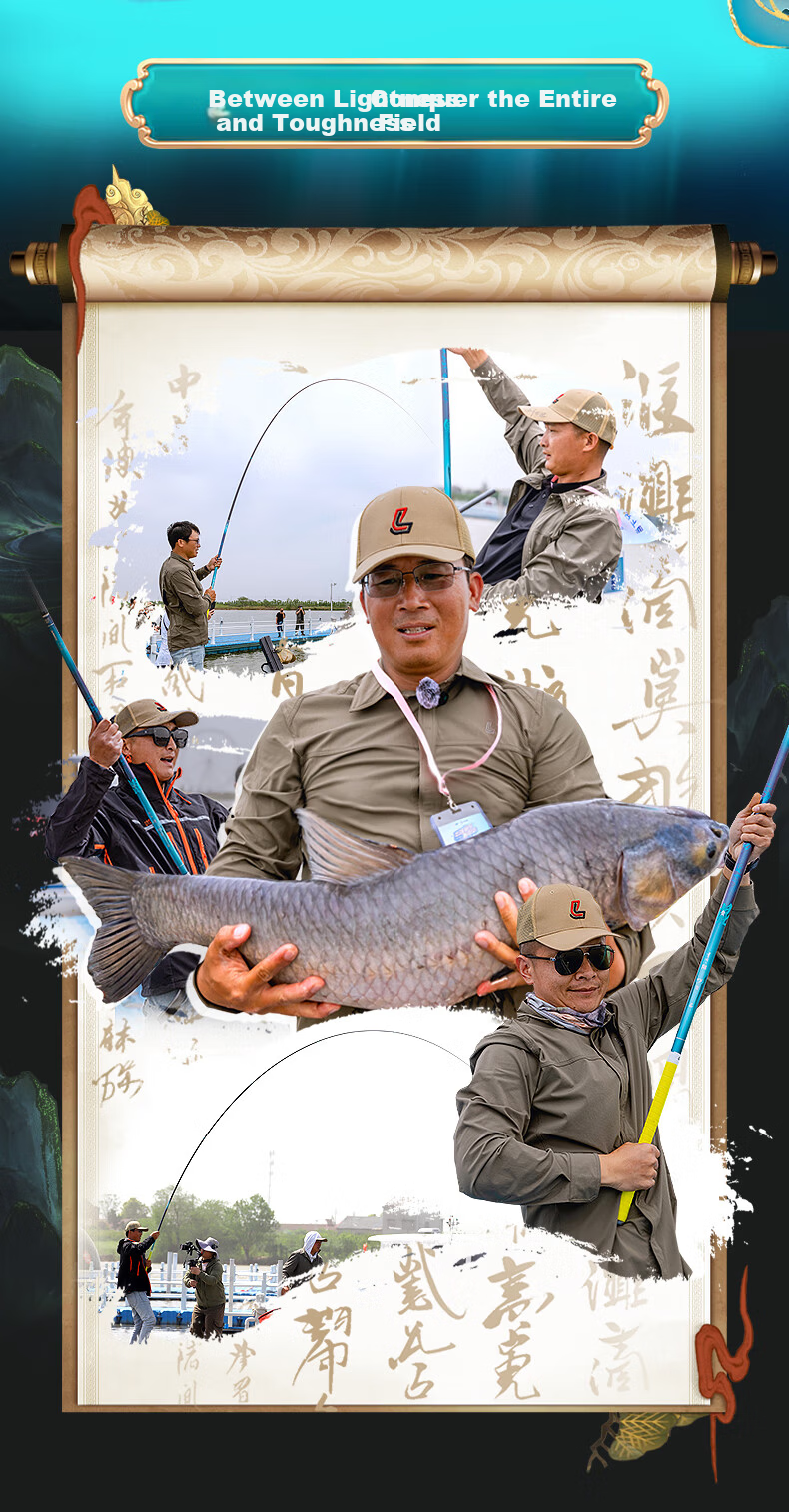 Liu Zhiqiang Qingyun Kun K5 Ultra-Light Ultra-Hard Large Fishing Rod Hand Rod 8.1m for Silver Carp and Bighead Carp Fishing 3