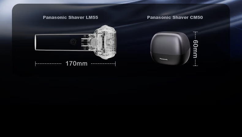 Panasonic Palm IN Electric Shaver Reciprocating Imported Stainless Steel Five-Blade Type-C Portable Flagship Shaver 520 Gift for Boyfriend CM50 Titanium Gray 5