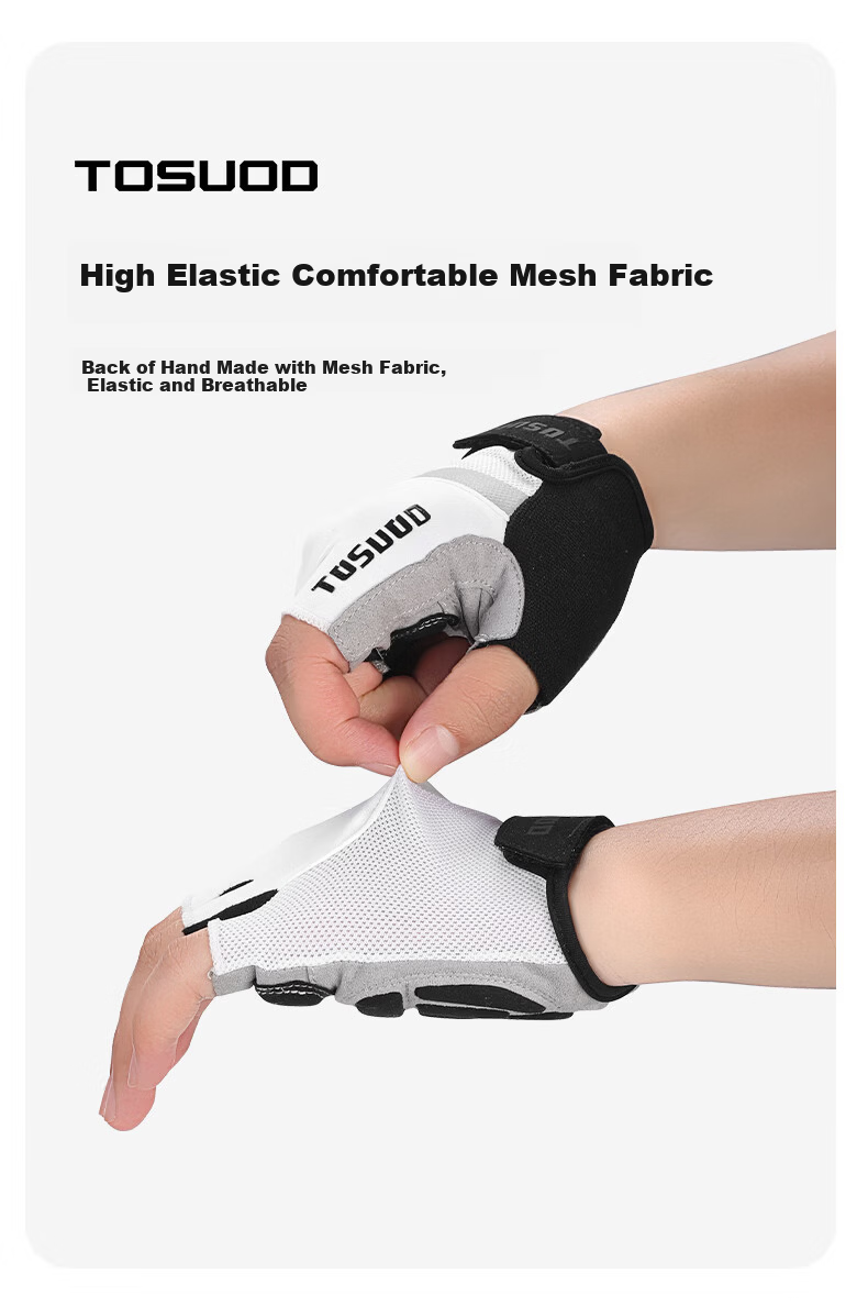 Captain Tas Summer Cycling Half Finger Gloves Road Mountain Bike Anti-Slip Shock Absorption Short Finger Riding Gear 7