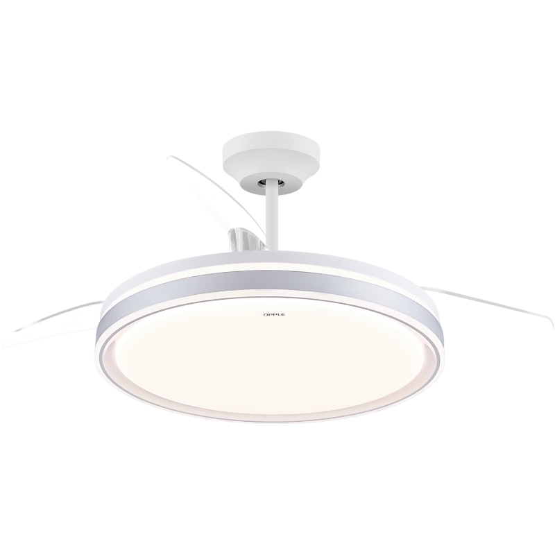 OPPLE Full Spectrum Fan Light Invisible Ceiling Fan Light 36W Dining Room Bedroom Remote Control Low Noise YF Installation Included