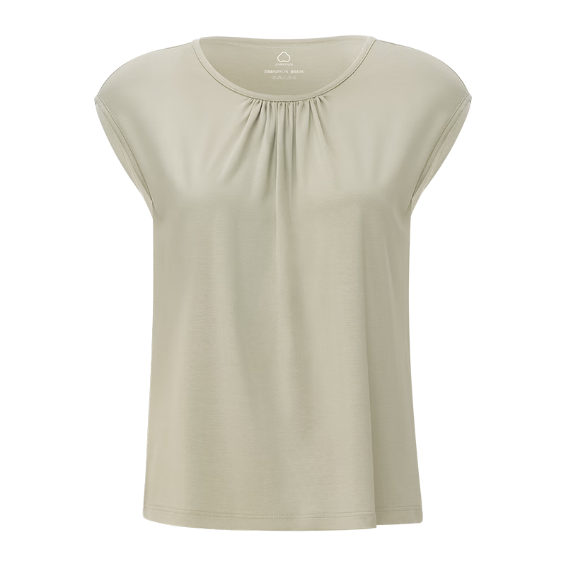 Jianyun Women's Ice Silk Sleeveless Top Basic Vest Summer Thin Modal Loose Fit Breathable T-Shirt for Home and Outdoor Wear