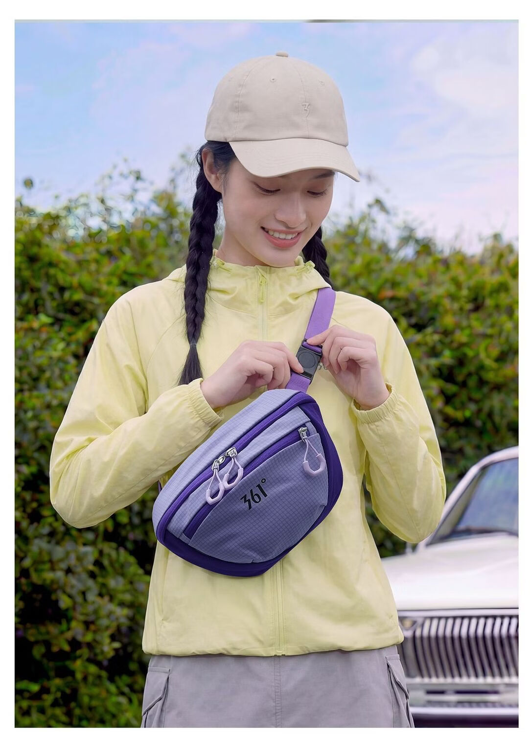 361° Women's New Dopamine Sports Crossbody Bag Outdoor Lightweight Large Capacity Chest Bag Casual Versatile Phone Bag 25