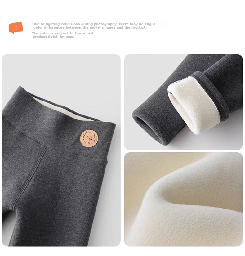 Mianshuran Northeast Extra Thick Winter Lambswool Lining Cotton Fleece Thermal Leggings for Women Plus Size Warm Pants 10