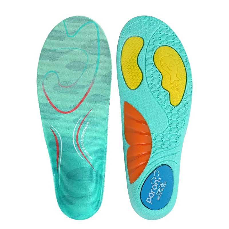 Gouge Children's Whale Cushion, Professional Arch Support Pad, Flat Foot Correction Insole, Children's Insert, Size 25-26, 1 Pair