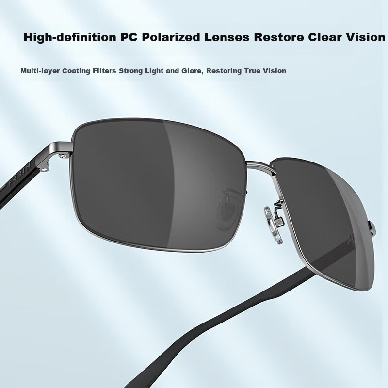 Pairimon HD PC Polarized Sunglasses for Men Driving Square Outdoor Sports Eyewear 76040