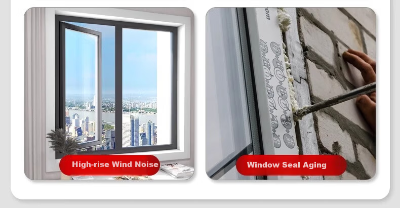 Xiruo Door Gap Sealing Strip Brush for Doors and Windows, Old-style Plastic Steel and Aluminum Alloy Door Gap Slot Brush Strip, Windproof 4
