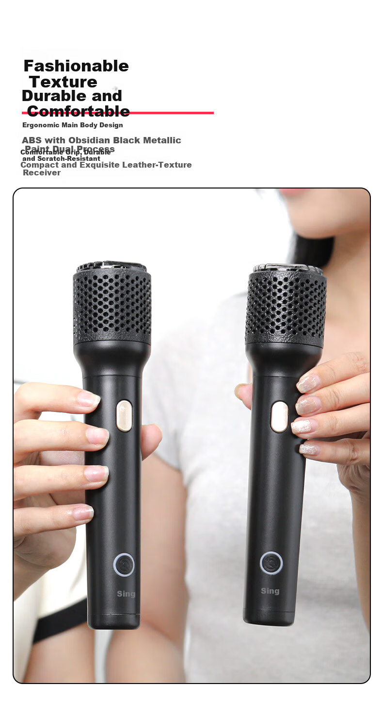 Changba K5 Wireless Karaoke Microphone KTV Singing Mic Compatible with Xiaomi TV, Dongfeng Fengshen L8 Car, Girlfriend Machine, etc. Please Check Compatibility Before Ordering 2