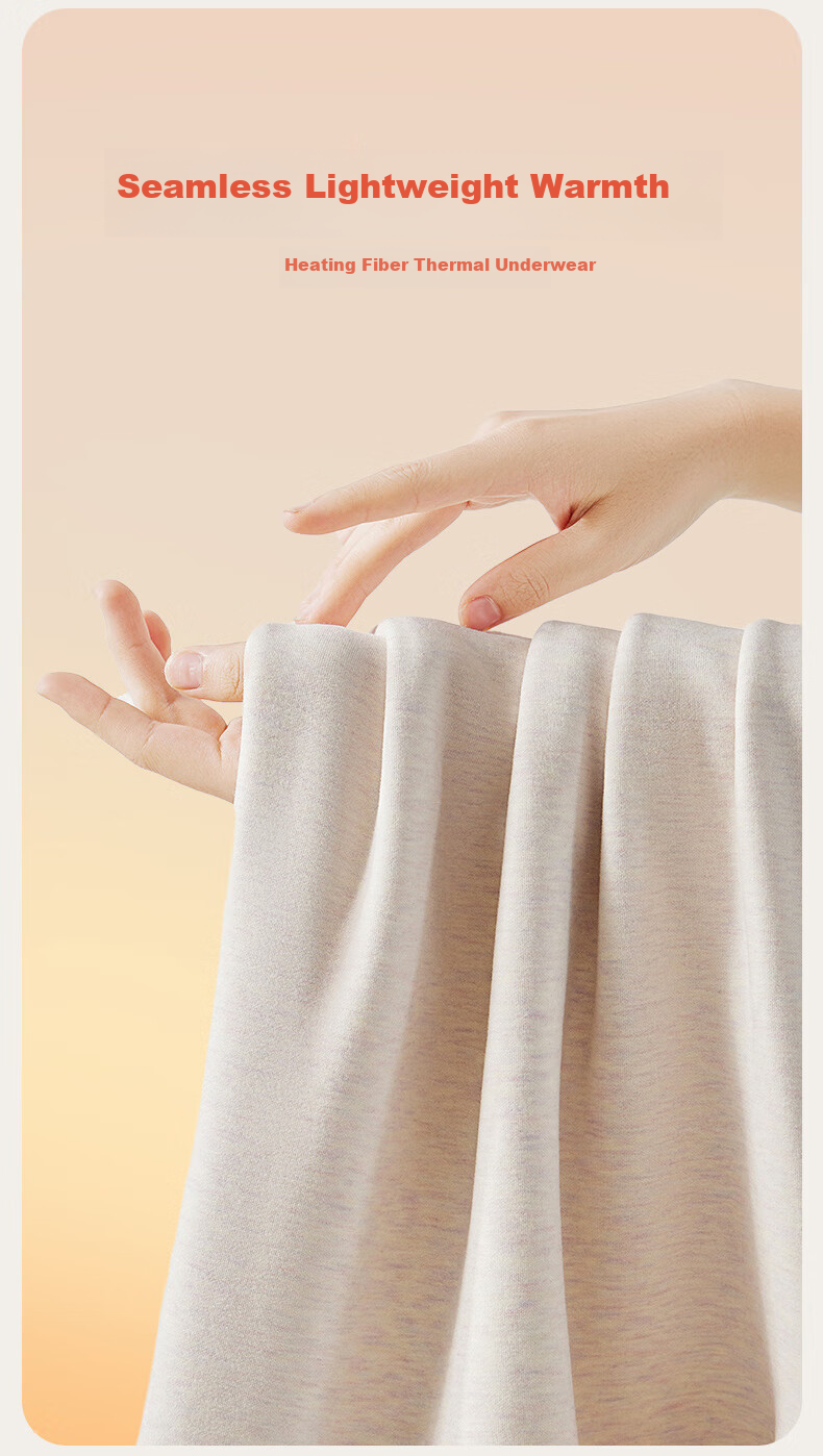 MiiOW Thermal Cashmere Silk Underwear Set Autumn Winter Thickened High Neck High Waist 2025 New Style 4