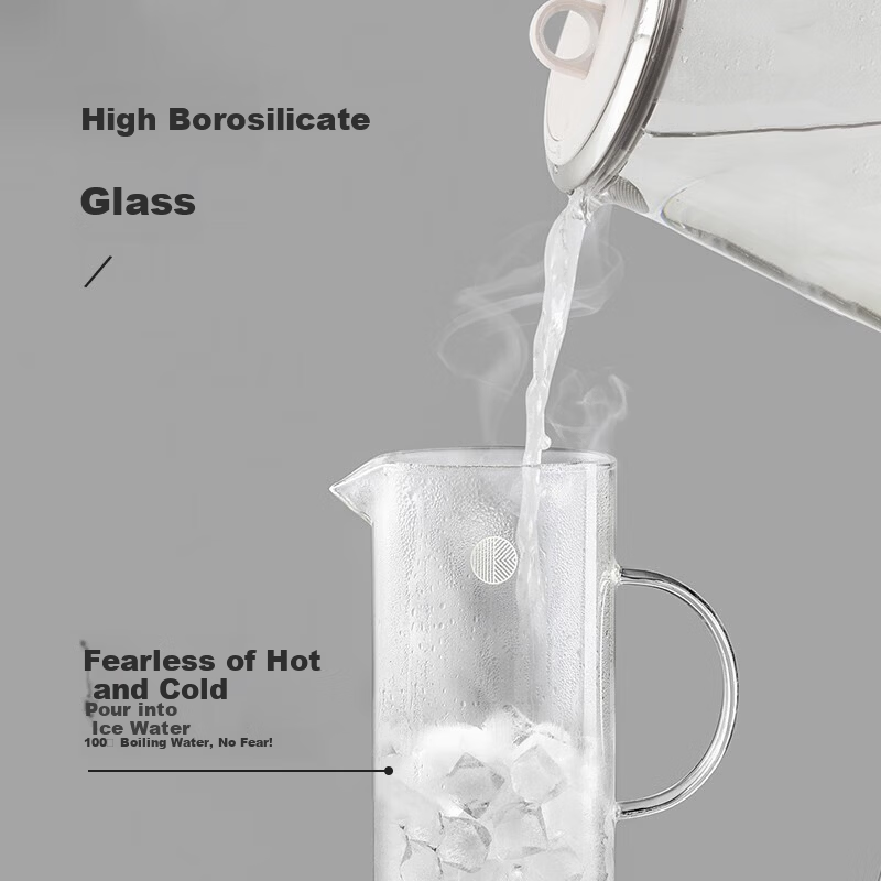 Buydeem Tea Brewing Pot Office Home Tea Set with Handle, Anti-Scald, Tea-Water Separation Cold Water Kettle