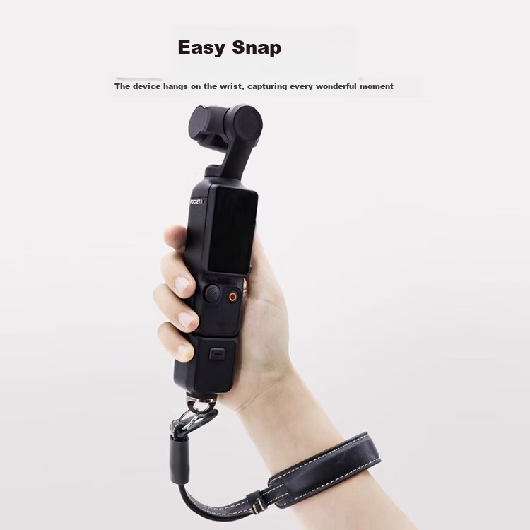 Qiye Wrist Strap Lanyard for DJI Pocket 3 Pocket 4 Osmo Pocket 3 Brown 2