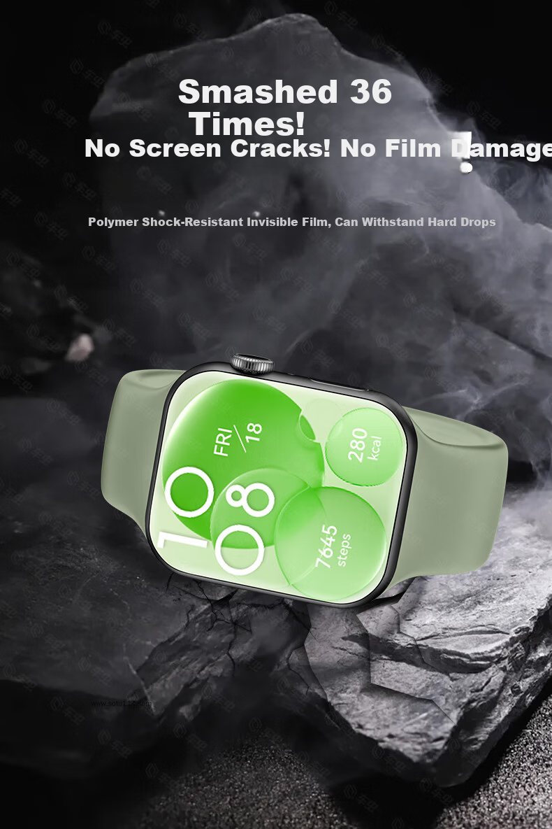 Smorss [2-Pack AR Anti-Reflection Instant Application Screen Protector] Compatible with Huawei Watch Fit 4 Pro Tempered Glass Film, Anti-Glare Full Coverage Protective Film 9