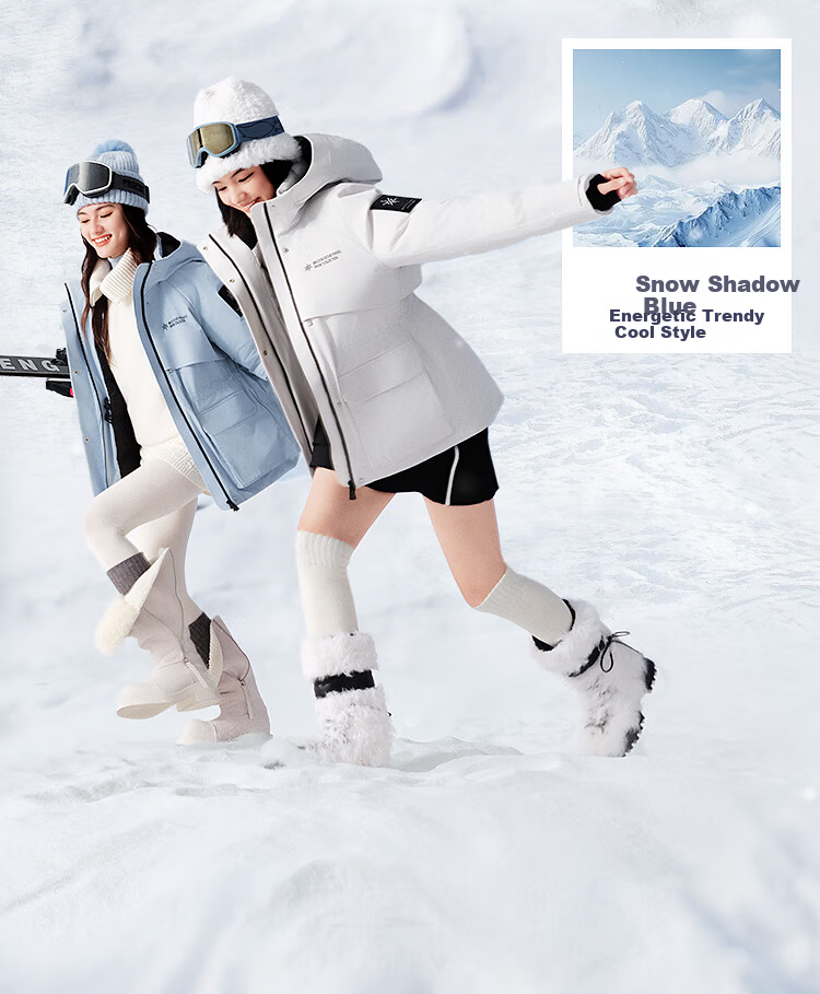 BOSIDENG Off-Season Women's Winter 90% Down Thickened Hooded Slim Short Fashion Sports Warm Jacket 5