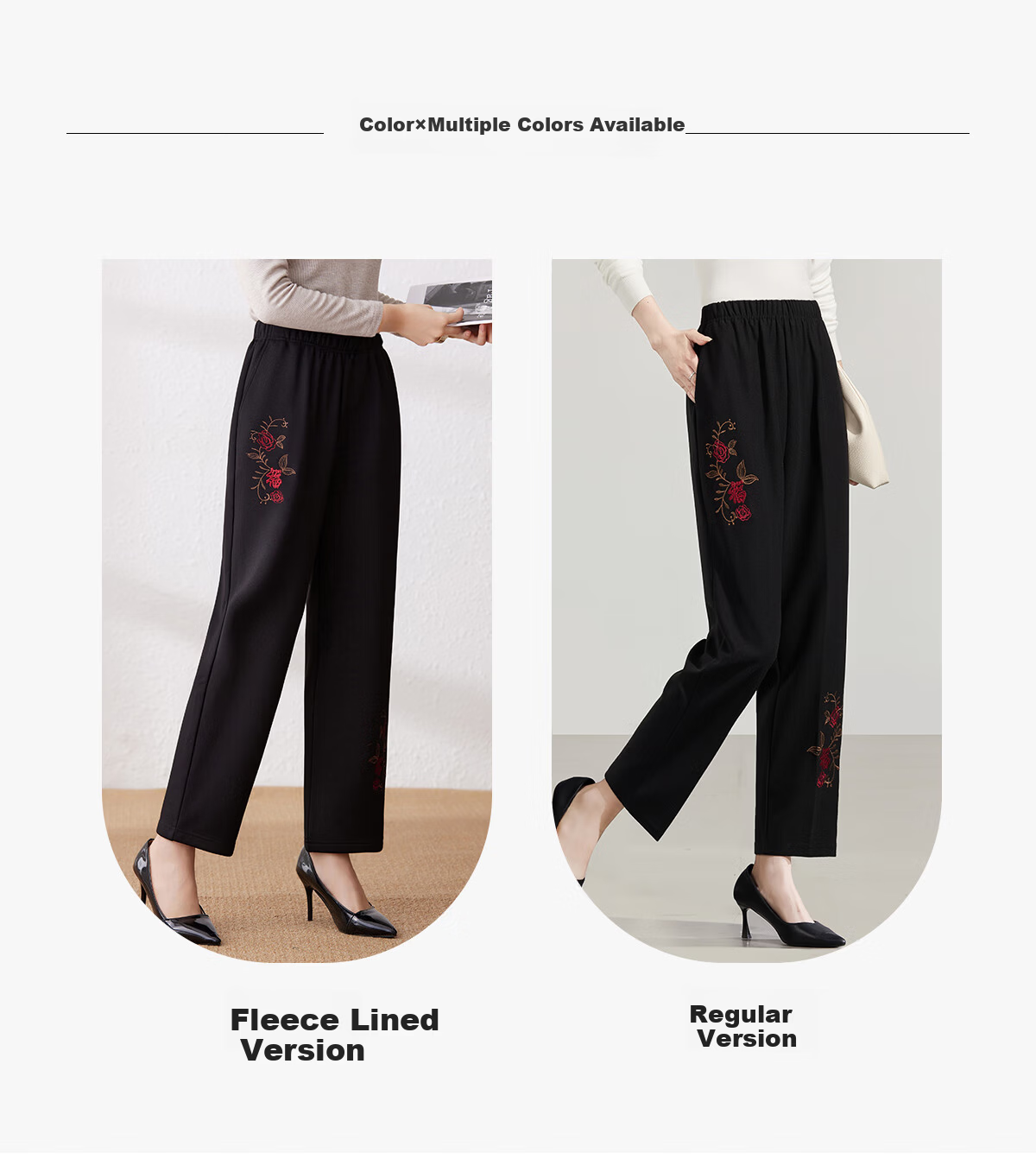 YUZHAOLIN Mom's Pants Spring And Autumn Casual Trousers Middle-Aged And Elderly Women's Straight-Leg Grandmother Pants Y23KK2624 5