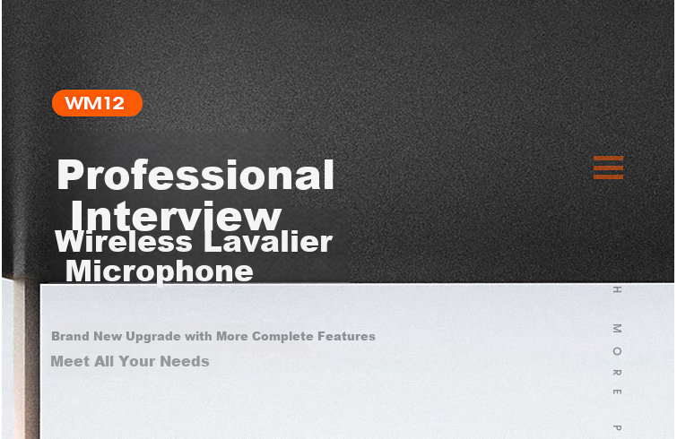 Mailada WM12S Wireless Lavalier Microphone UHF Wireless Mic Interview Lapel Mic Live Streaming Audio Equipment DSLR Camera Recording Microphone Mobile Phone Microphone 1