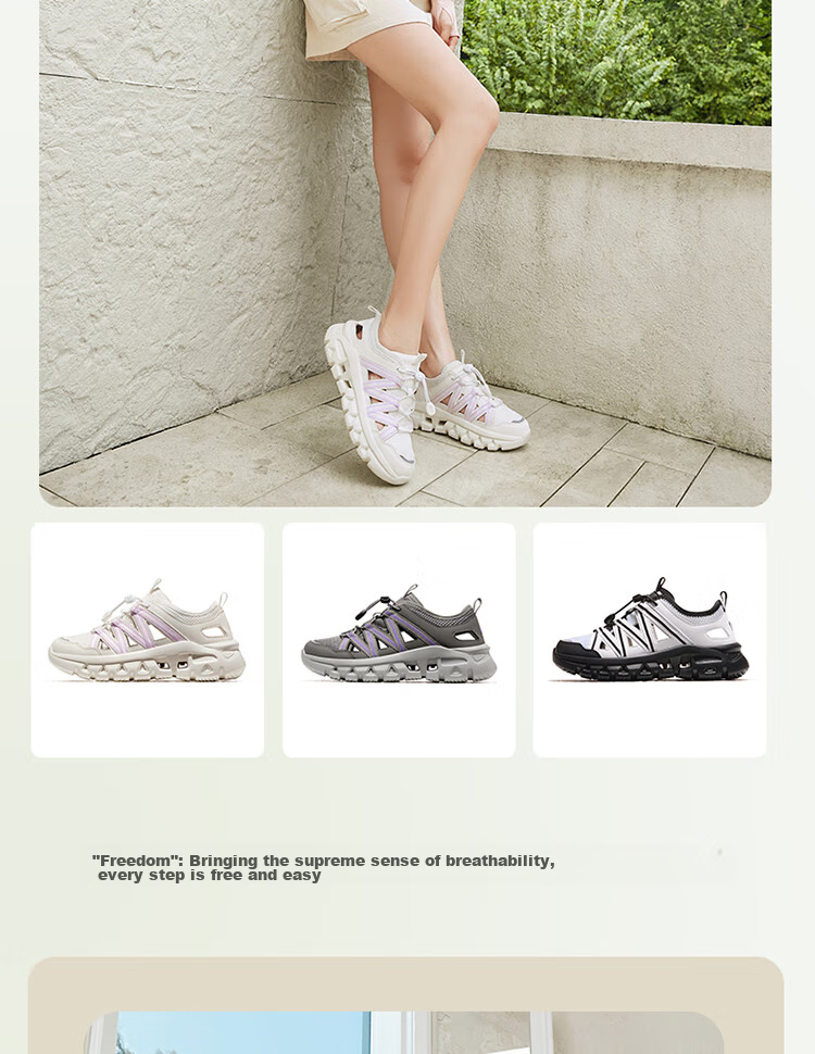 CAMEL Summer Outdoor Casual Sports Women's Shoes, Non-Slip Breathable River Tracing Water Shoes, Beach Sandals F24B303065 4