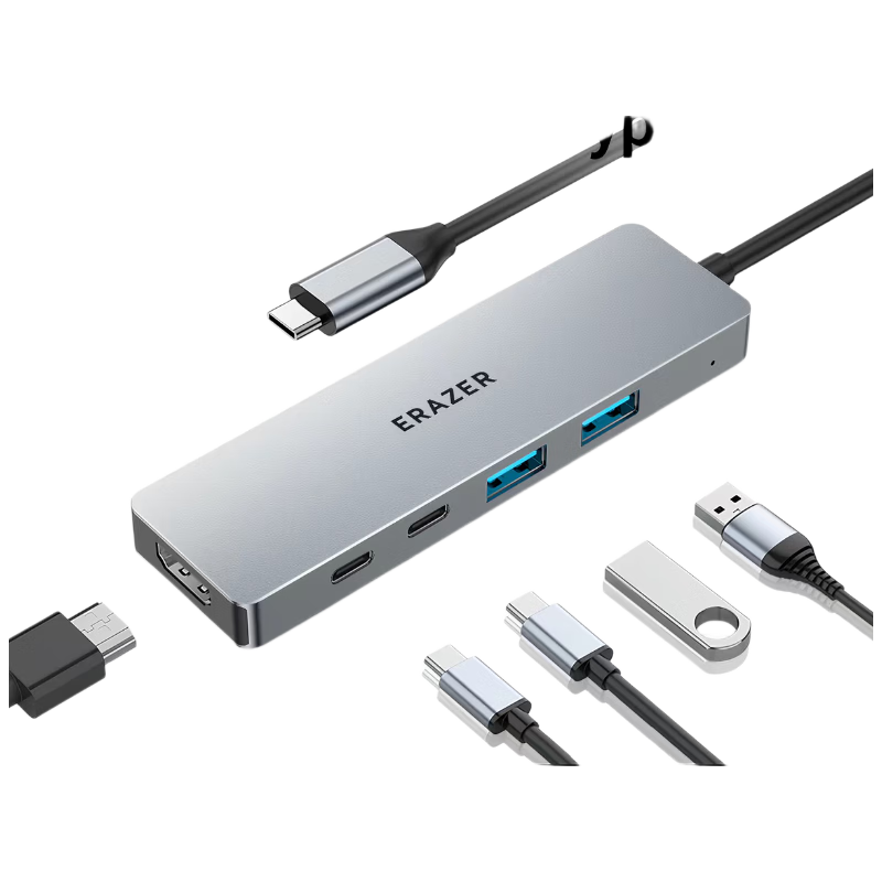 Lenovo Yinen Type-C Docking Station USB-C to HDMI Cable Hub Splitter 4K Display PD Fast Charging Laptop XC05 New Edition