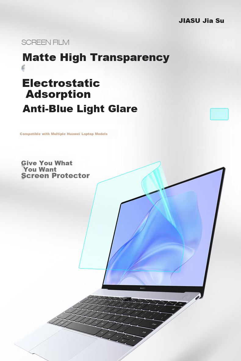 Jiasu Anti-Glare Matte Blue Light Screen Protector for Huawei MateBook X Pro 24/23/22 14.2-inch Laptop 1