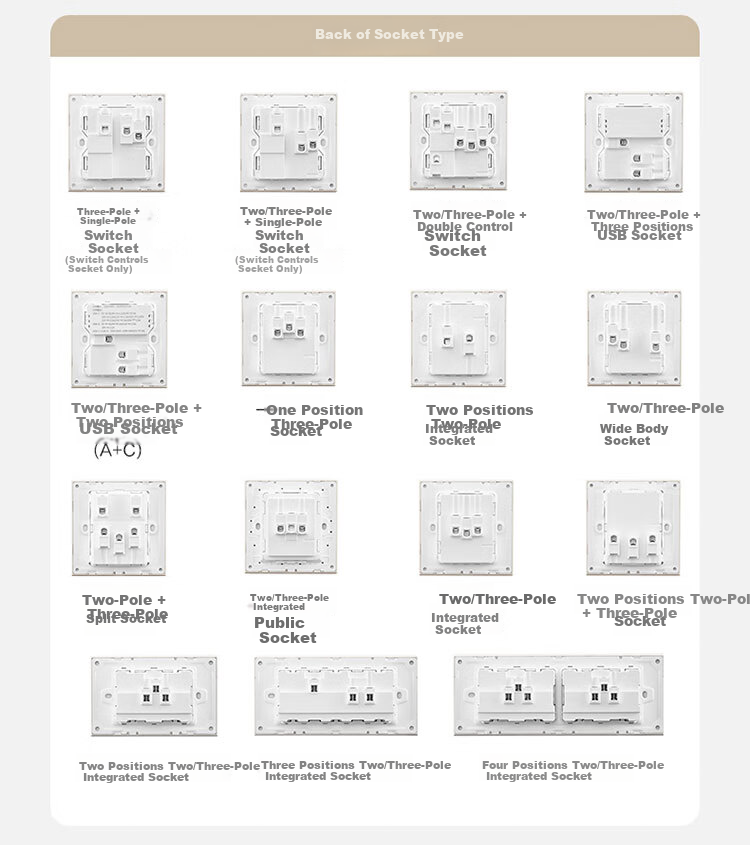 BULL G57 Butterfly Ultra-Thin 10A Seven-Hole Large Panel Socket G57Z323 Floral White Flush Mount Socket 26