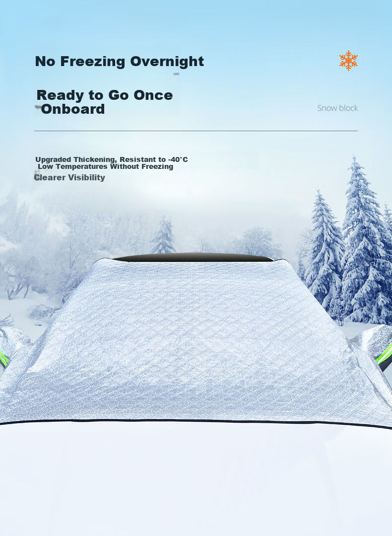 Off-Road Soldier Car Sunshade Front Windshield Snow Cover Windshield Snow Shield 3