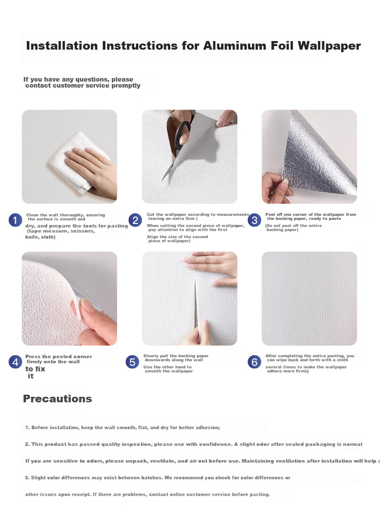 Aimo Thickened PVC Self-Adhesive Wall Sticker Waterproof Moisture-Proof Anti-Collision Aluminum-Plastic Board White 0.5*2.8m 10