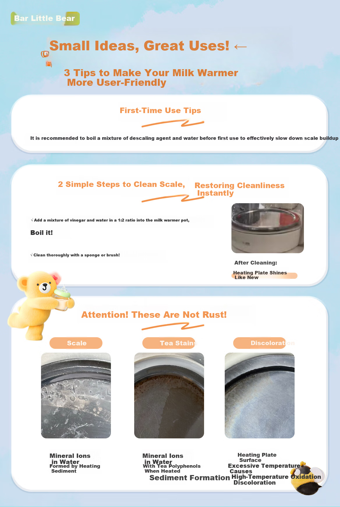 Bear Constant Temperature Kettle for Babies, Milk Formula Maker, Water Boiler, Hot Water Pot, Ultra-Fast Air Cooling 1.3L 13