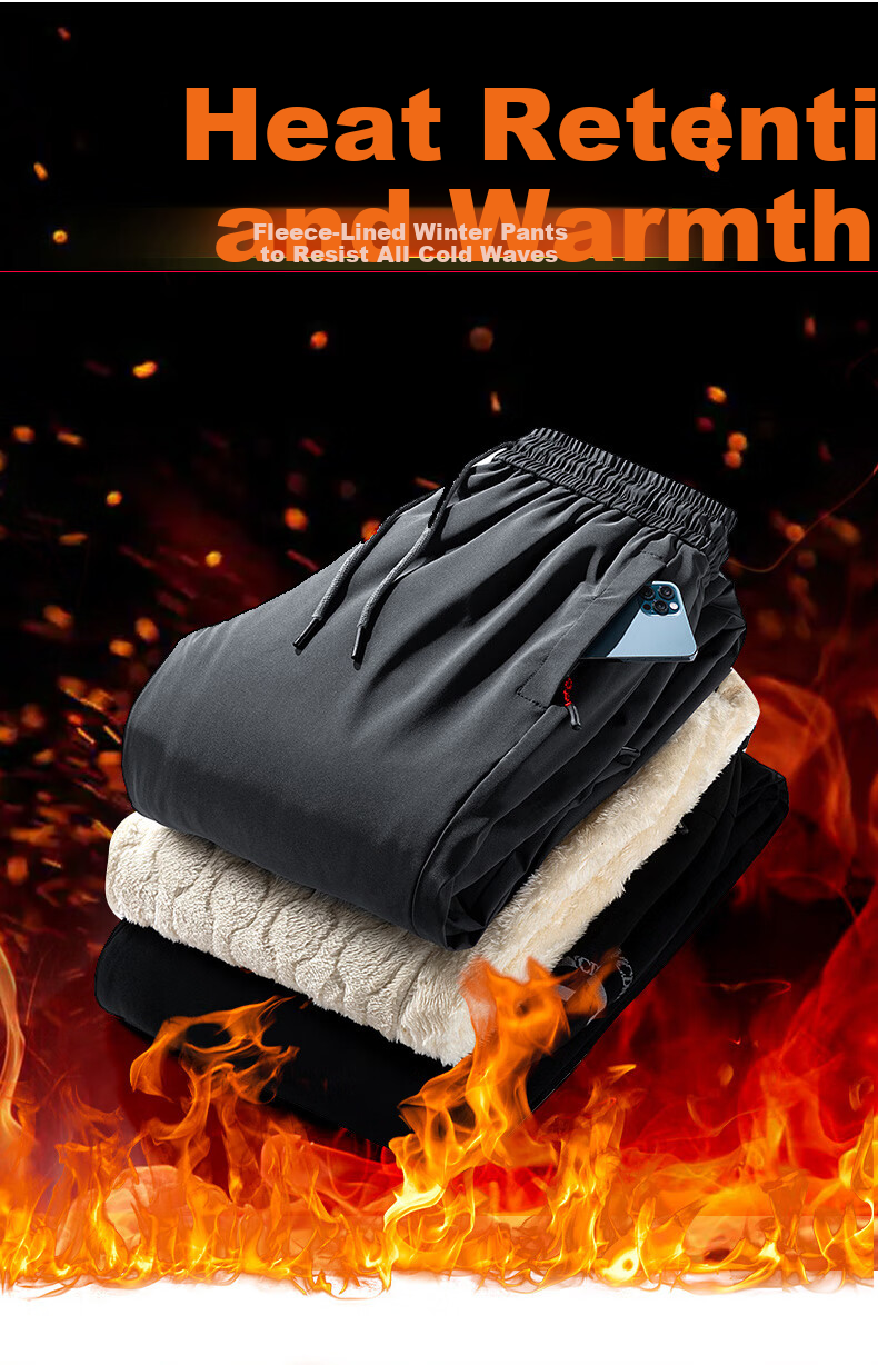 LangSha Men's -30°C Fleece-Lined Windproof Ski Pants Thick Thermal Snow Pants for Northeast China 2