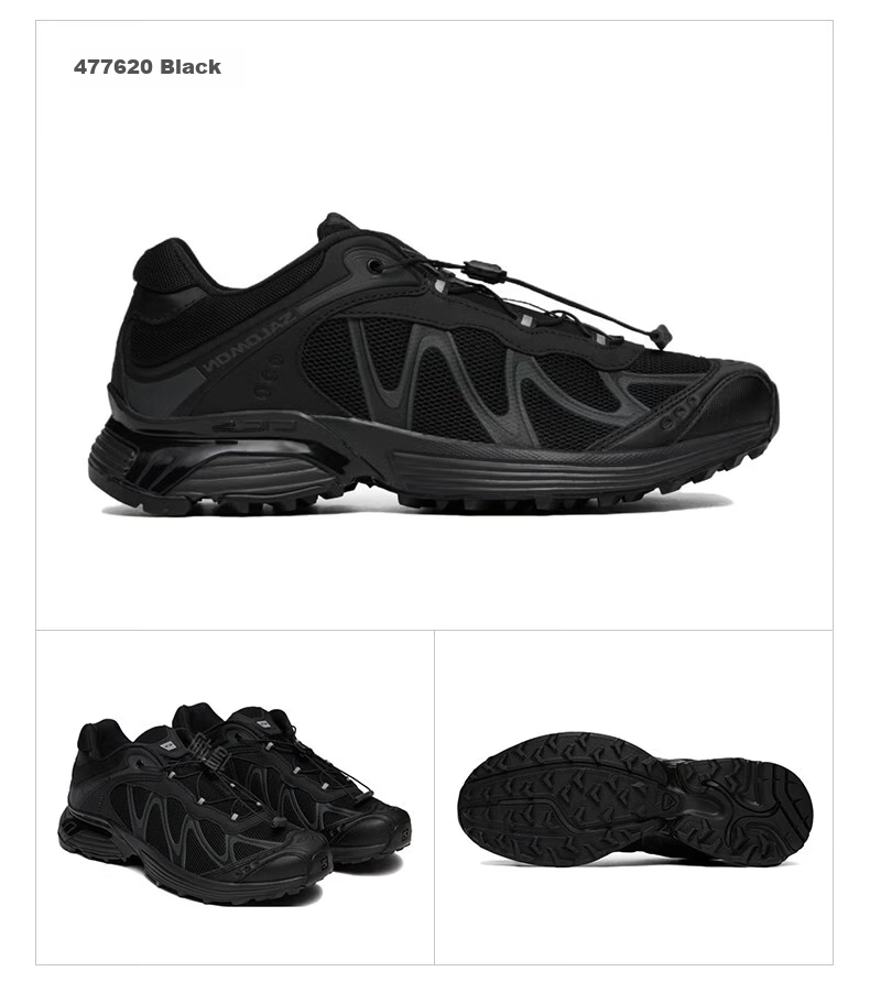 Salomon XT-WHISPER Durable Low-Cut Trail Running Shoes Unisex Black Size 38.5 5